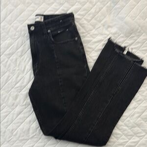 Women's Black Jeans with front slit
